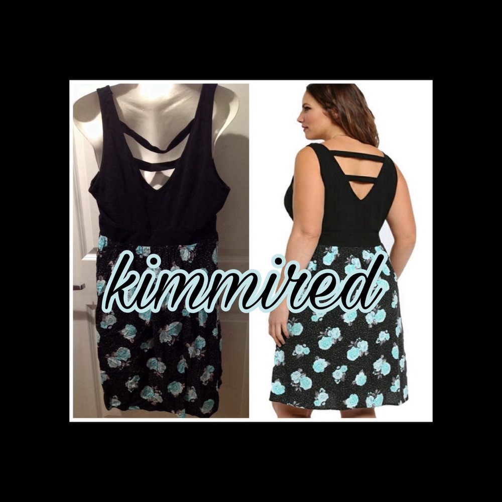 ✂️✂️ Torrid Floral Tank Dress ~ 1/1X ~ EUC ✂️✂️ - Picture 2 of 5